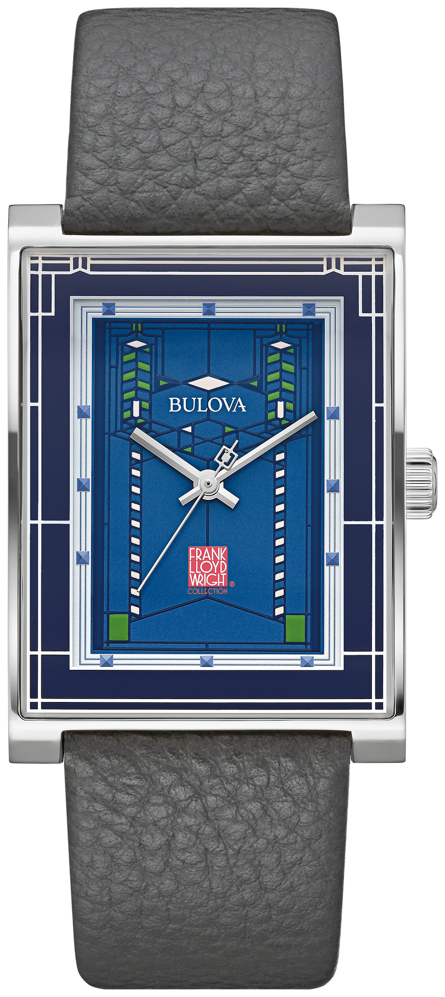 Blue Dial Leather Strap Robie House 96A287 | Bulova